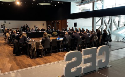 Tercera reunió del CES, avui, a la Llotja, amb representants del món polític, econòmic i social de la cituat..