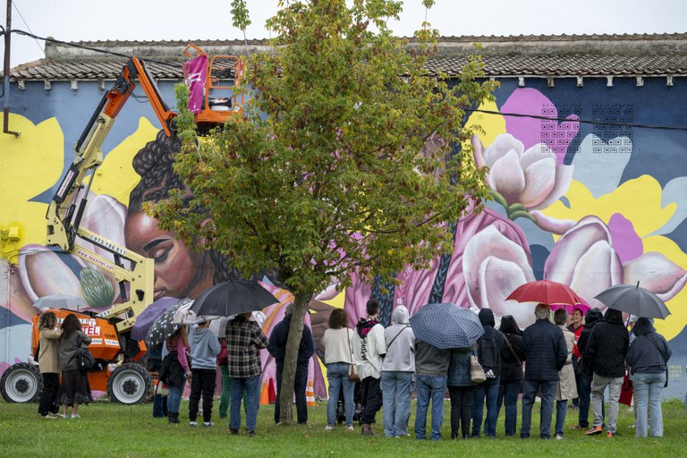 Els muralistes convidats al festival acabaran entre avui i demà les seves obres