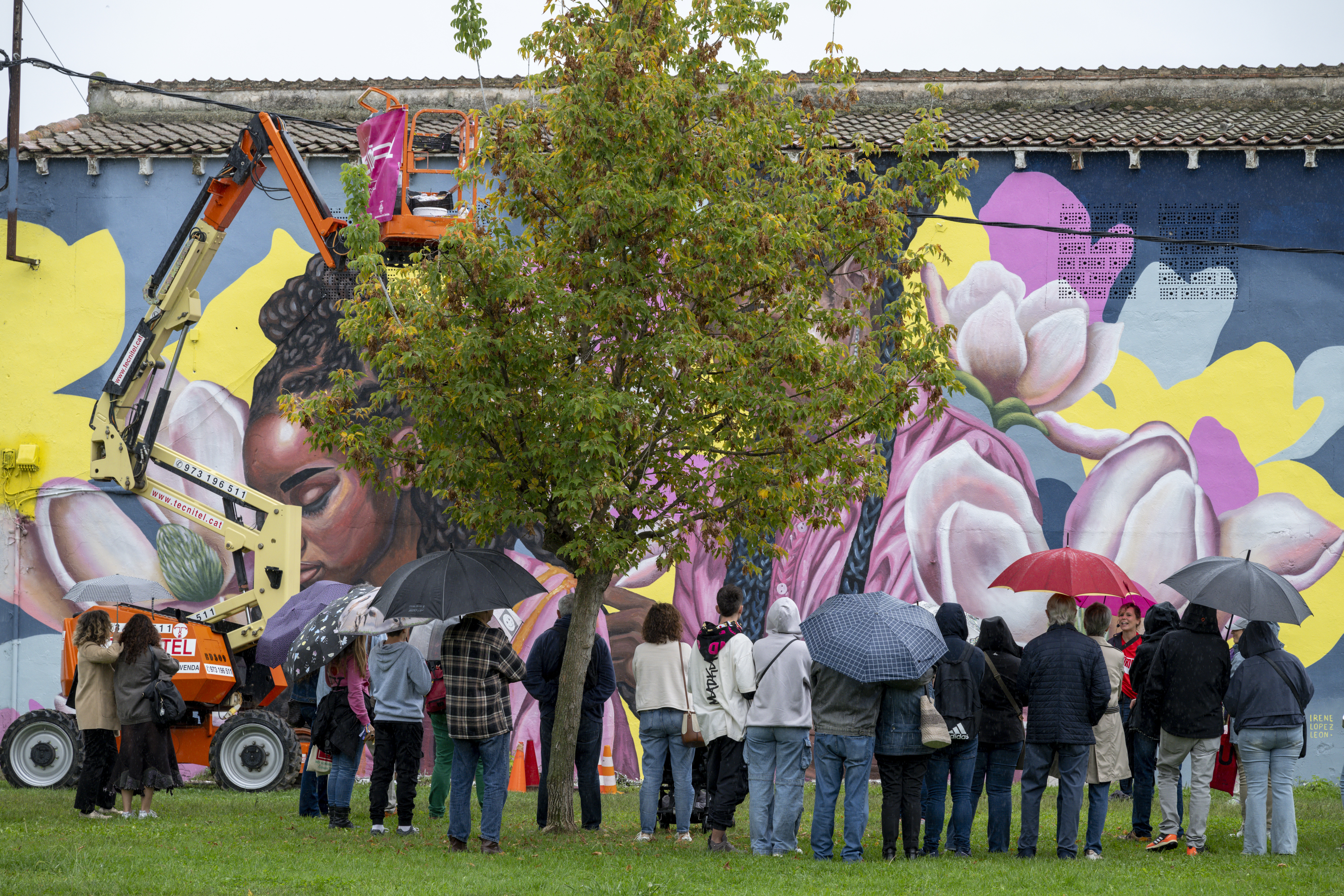 Els muralistes convidats al festival acabaran entre avui i demà les seves obres