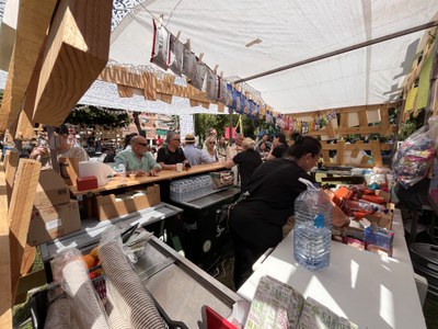 Espai de degustacions gastronòmiques, als Jardins 1r de Maig.