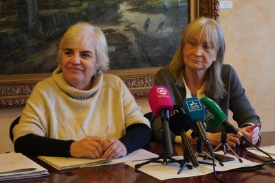 Carme Valls i Neus Caufapé han valorat avui les esmenes i propostes presentades al nou pressupost de la Paeria..