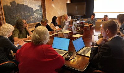 Comissió de la Transparència, avui dimarts, presidida pel regidor d'ERC, Juanjo Falcó..