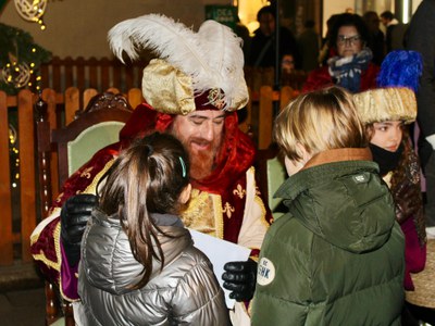 El Camarlenc, avui, ja a la plaça Paeria després de 7 dies de ruta per la ciutat.