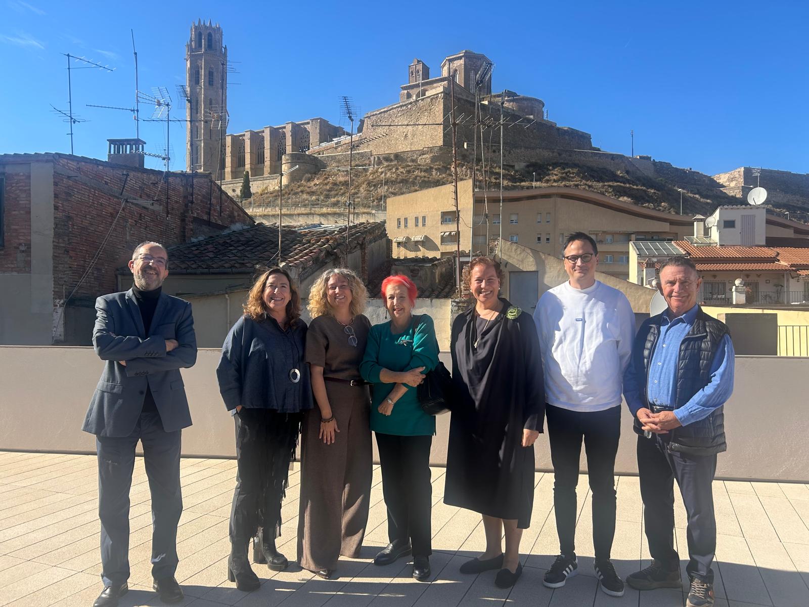 La reunió del Jurat del Premi Internacional Ciutat de Lleida, avui, al Museu Morera.