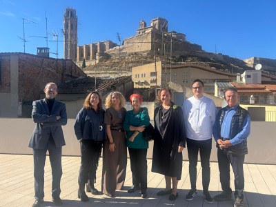 La reunió del Jurat del Premi Internacional Ciutat de Lleida, avui, al Museu Morera..