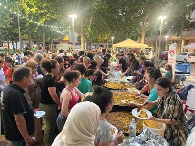 Els veïns i veïnes de Balàfia es van bolcar en l'organització del Sopar de Barri.