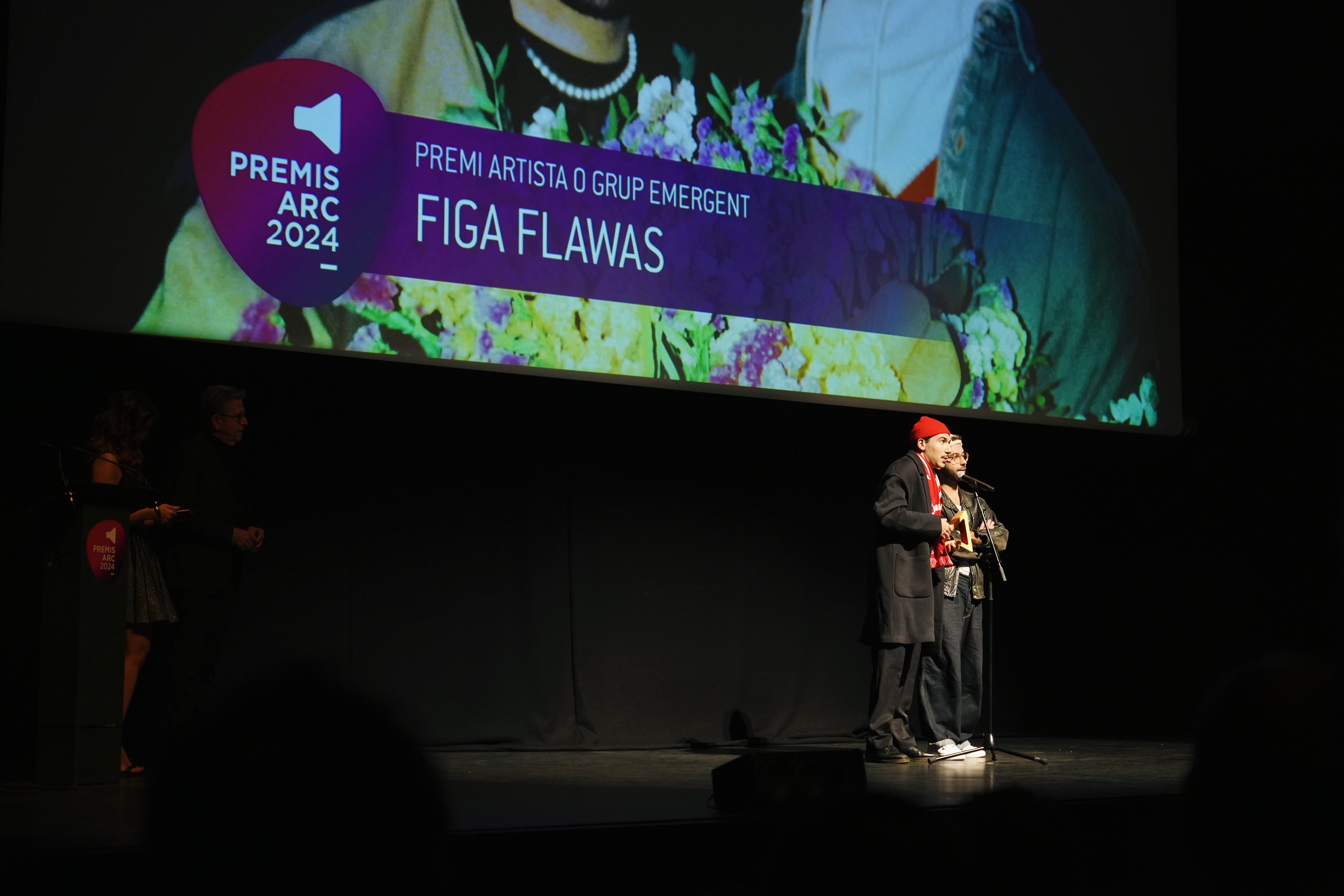 Figa Flawas han rebut el premi al millor artista o grup emergent als Premis Arc 2024.
