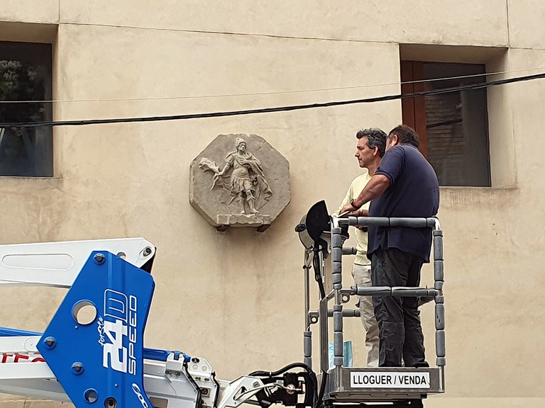 La imatge s'ha col·locat aquest migdia