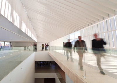 Visita d'aquest dimarts al nou MORERA amb els mitjans de comunicació..