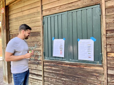 L'alcalde accidental, Carlos Enjuanes, en una de les activitats.