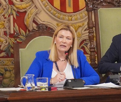 El darrer grup municipal a intervenir en el ple d'avui ha estat el PSC-Units, amb l'aportació de la seva portaveu, Begoña Iglesias..