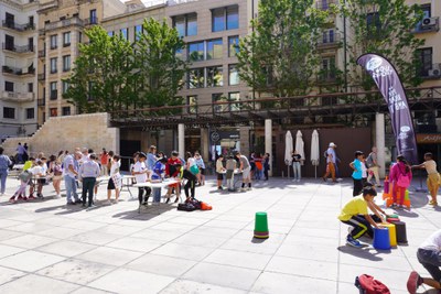 Una vuitantena de nens i nenes han participat en les diferents activitats organitzades a la Plaça Sant Joan.