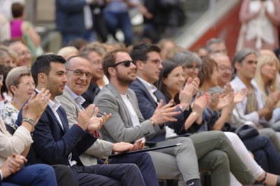 El Pregó de la Festa Major s'ha fet a la plaça Sant Joan.
