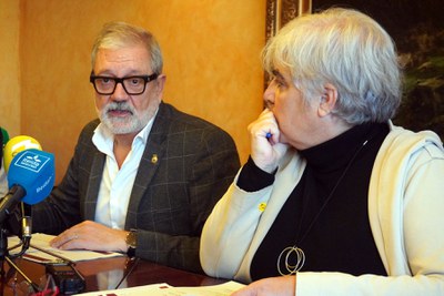 Larrosa i Valls han presentat avui el projecte de pressupostos municipals per a l'any 2024.
