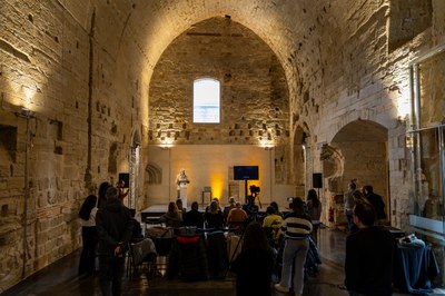 Baigol ha explicat el recorregut que permetrà fer el projecte “Realitat Retrobada” per la Seu Vella.