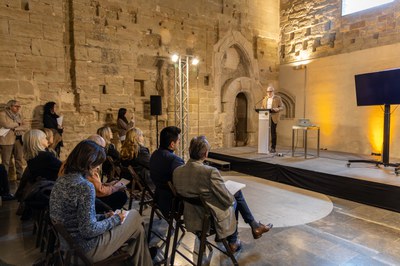 L'alcalde ha presentat el projecte “Realitat Retrobada” a la Seu Vella.