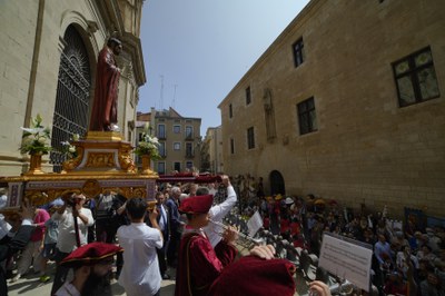Lleida homenatja el seu patró, Sant Anastasi, cada 11 de maig.