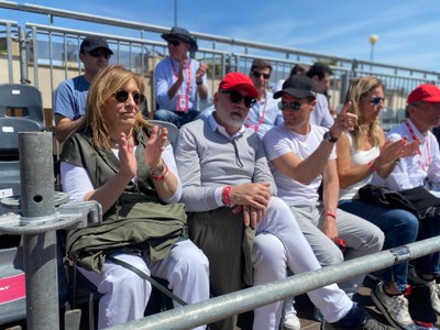 L'alcalde ha pogut presenciar les semifinals.