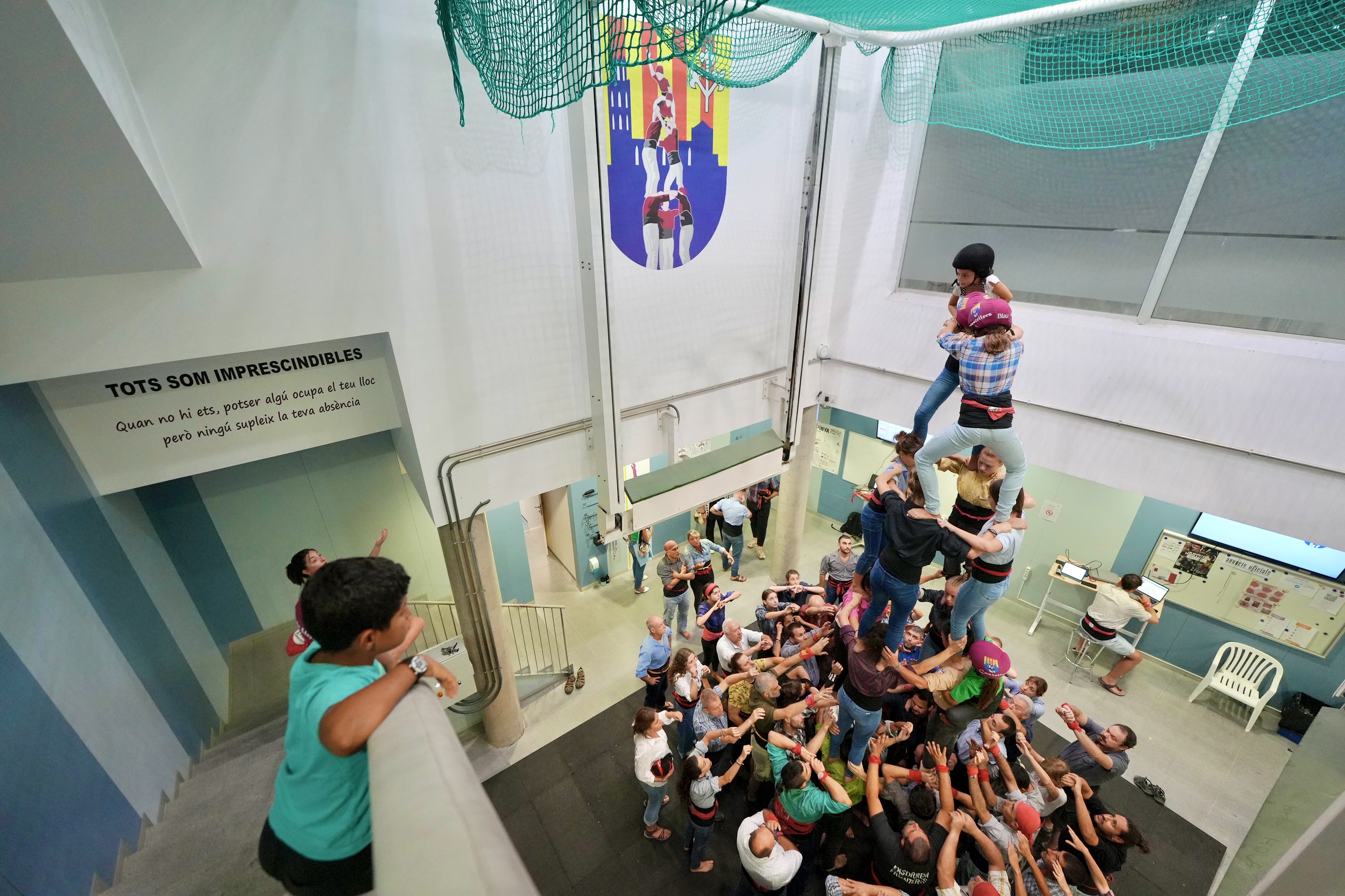 Els Castellers de Lleida han començat els assajos amb normalitat, amb una assistència d’unes 100 persones aquesta primera setmana