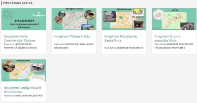 Els Imaginem Lleida obren la participació en línia perquè la ciutadania faci les seves propostes..