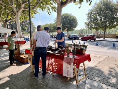 El mercat de la Rambla aquest matí.