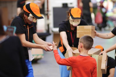 Un dels espectacles, amb participació dels menuts.