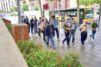 Larrosa ha visitat les tasques acompanyat dels responsables dels diferents serveis.