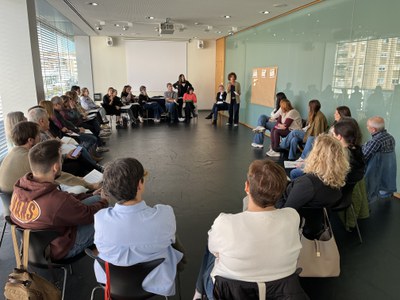 La taula de debat de l'àmbit de la comunicació accessible.