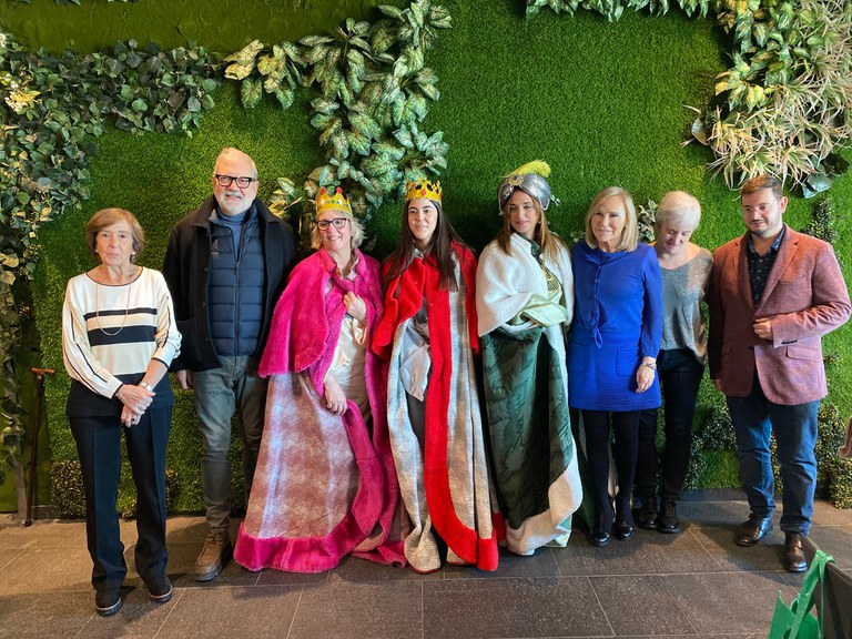 La Fundació dels Amics de la Gent Gran també han fet avui el dinar de Nadal