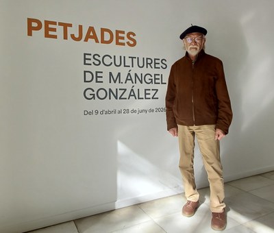 La mostra d'escultures de Miguel Ángel González és a la Sala d'Exposicions de la Paeria..