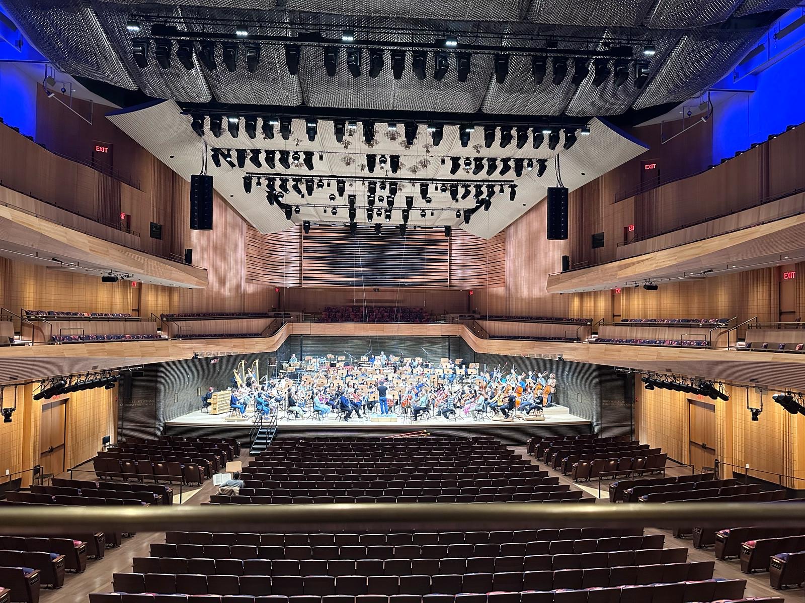 Assaig del concert de demà a la New York Philarmonic