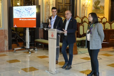 Fotogafia de la presentació del nou Pla de l'Estació de Lleida.