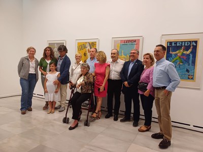 Inauguració de l'exposició “La Festa Major de Roig Nadal. Exposició de cartells. Lleida, 1947-1991”, a la Sala d'Exposicions de l'Ajuntament de Lleida..
