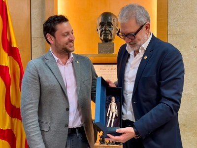 Visita institucional de l'alcalde de Leida a l’Ajuntament de Tarragona, on ha estat rebut pel seu alcalde, Rubén Viñuales.