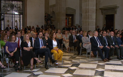 L'acte s'ha celebrat al Saló de Sant Jordi del Palau de Generalitat.