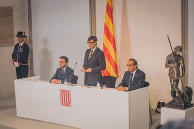 El 133è president de la Generalitat pren possessió del càrrec.