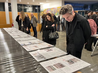 L'exposició de les propostes presentades es pot veure al hall de l'edifici del COAC.