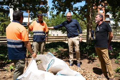 El manteniment de jardineria és una altra de les actuacions destacades del Barri a Barri..