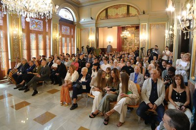 El Saló de Sessions, ple per assistir a la constitució de la nova corporació.