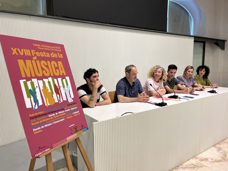 La regidora Pilar Bosch ha presentat la 18a edició de la Festa de la Música a la regidoria de Cultura