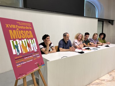 La regidora Pilar Bosch ha presentat la 18a edició de la Festa de la Música a la regidoria de Cultura.