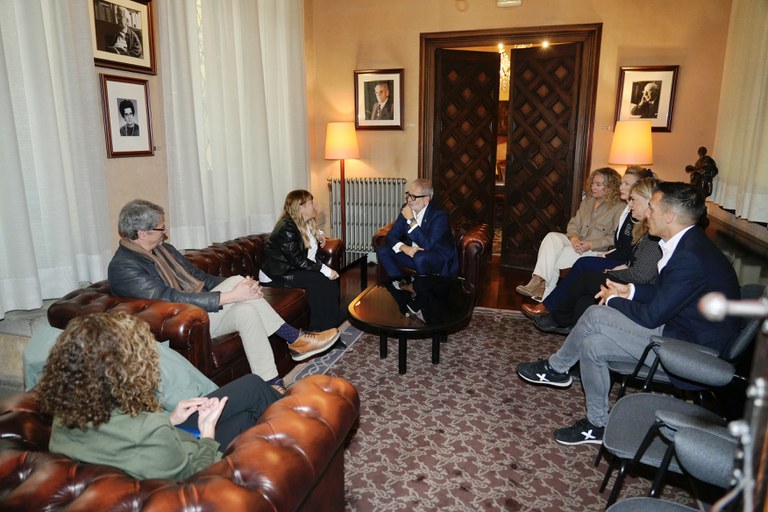 Reunió a la Paeria amb la consellera Garriga.
