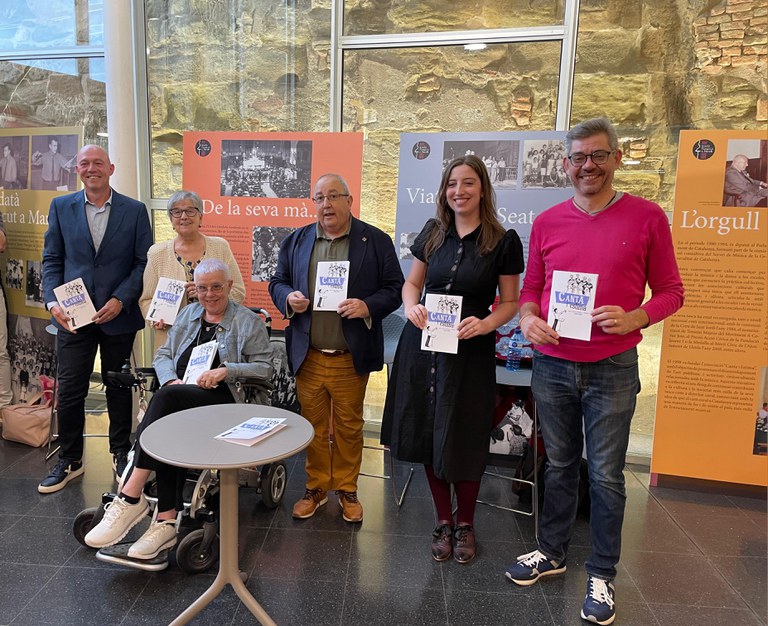 Un moment de la presentació de l'exposició i el llibre en el marc del Centenari de Lluís Virgili