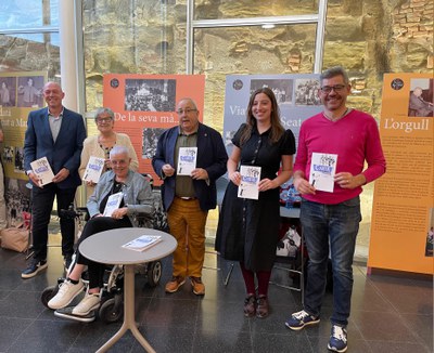 Un moment de la presentació de l'exposició i el llibre en el marc del Centenari de Lluís Virgili.