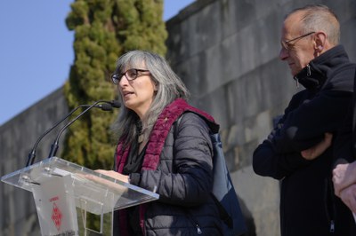La tinent d'alcalde i regidora Sandra Castro ha remarcat la feina de memòria què es fa des dels centres educatius.