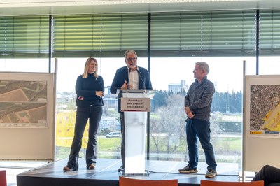 Un moment de la presentació d'avui.