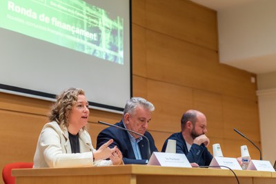 La regidora de Promoció de la Ciutat, Pilar Bosch, ha assistit a la Ronda de Finançament d'aquest dimecres..