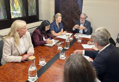 El paer en cap, Fèlix Larrosa, ha presidit la Junta de Portaveus..