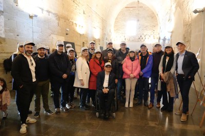 Visita de les autoritats a l'exposició d'Afanoc.
