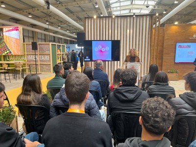 Bosch ha presentat el Nexe a l’Agrobiotech Innovation Forum, davant alumnat d’emprenedeoria i empresa de la UdL.